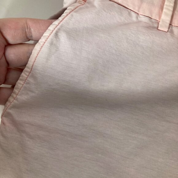 Mens Peter Millar Shorts Cotton Nylon Peach Blue‎ 34 Fade Flat Front - Picture 4 of 11